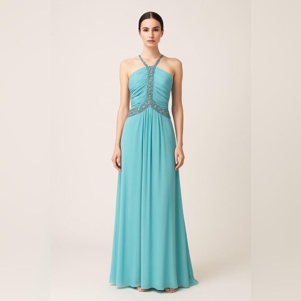 Mary. L Couture Elegant beaded Gown